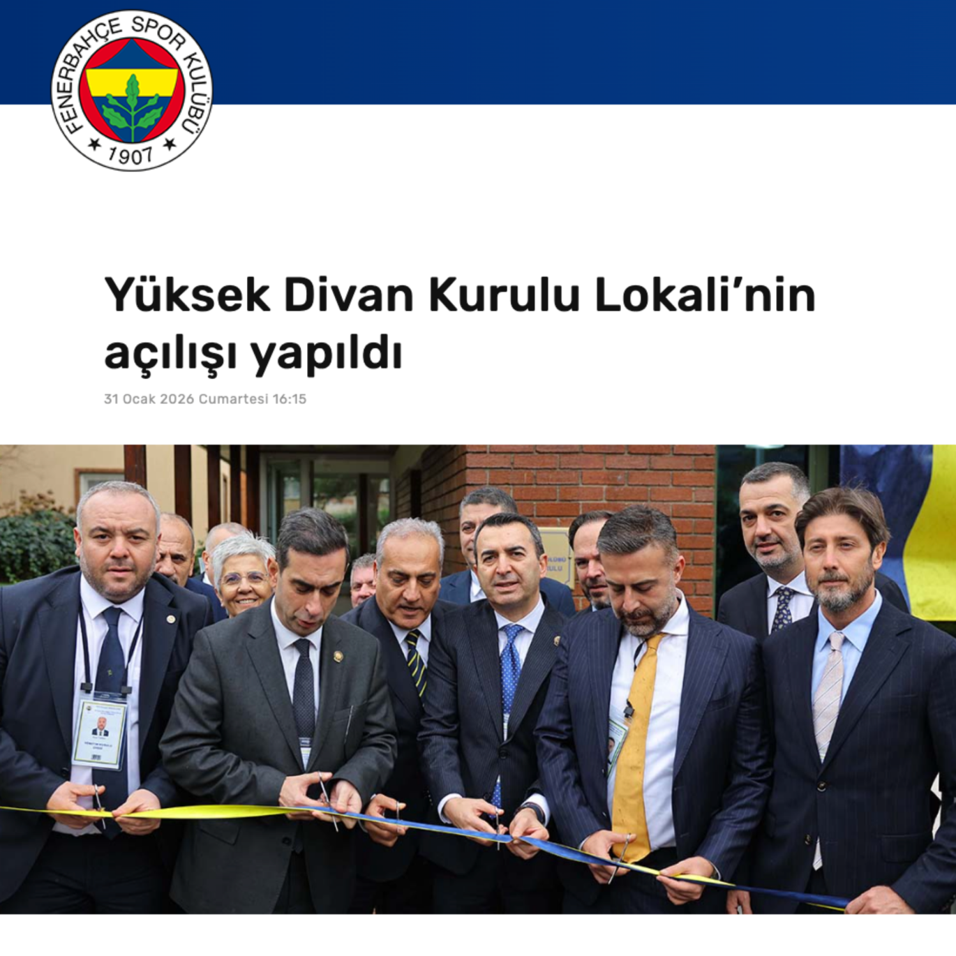Yüksek Divan Kurulu Lokali’nin Açılışı Yapıldı