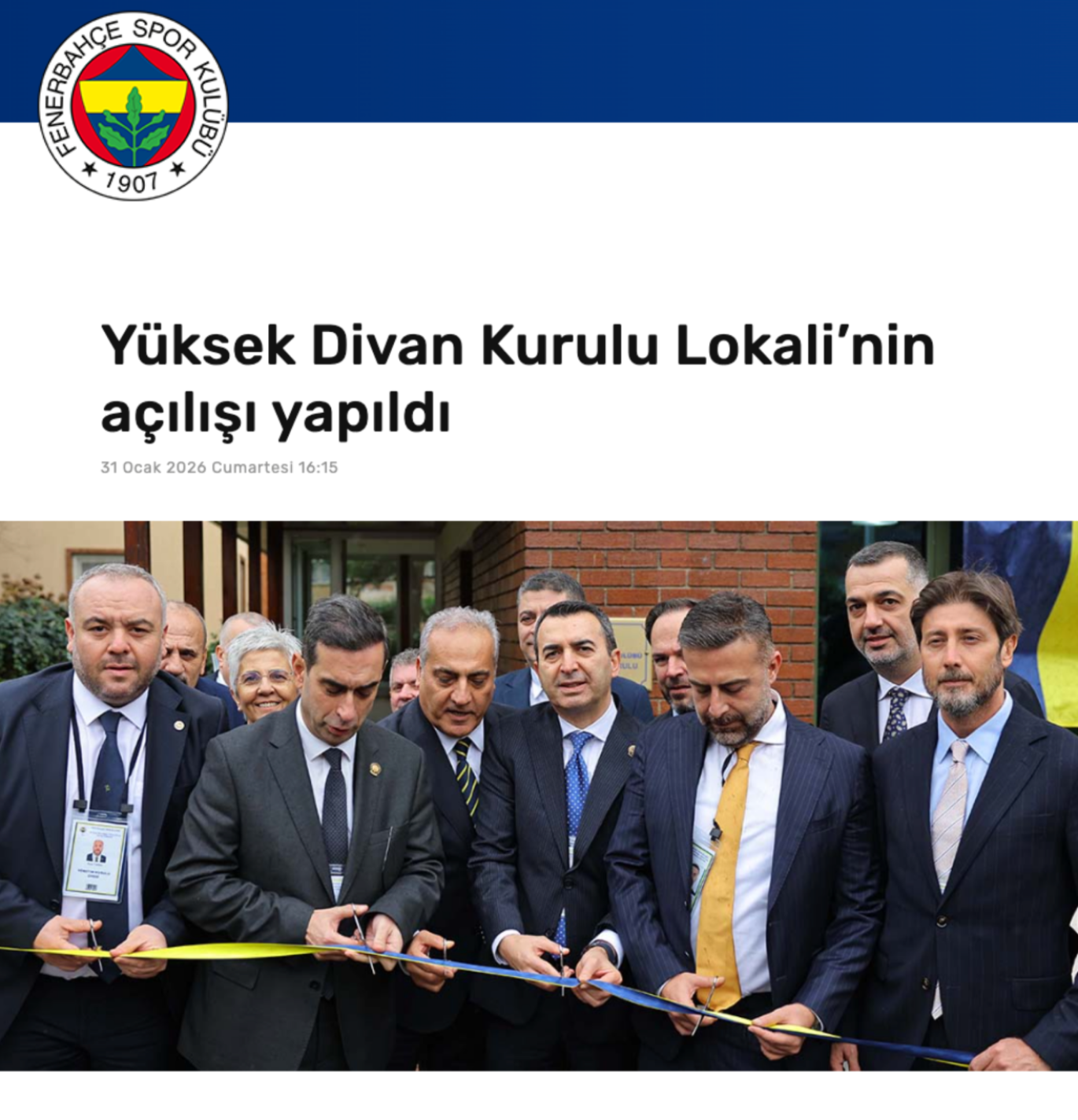 Yüksek Divan Kurulu Lokali’nin Açılışı Yapıldı