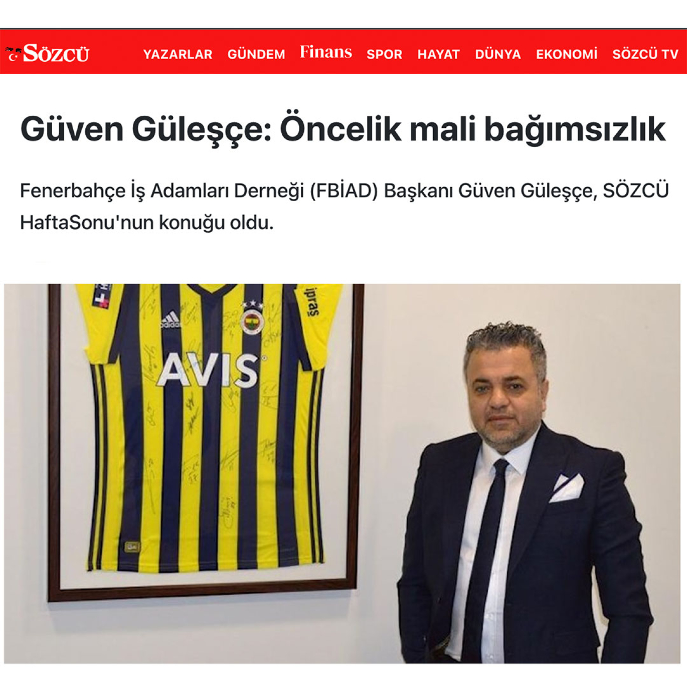 Güven Güleşçe Sözcü Gazetesi Röportajı